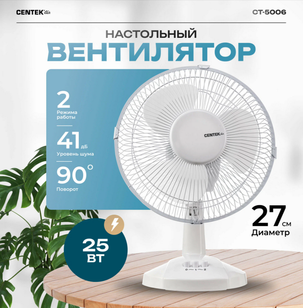 Вентилятор настольный Centek CT-5006