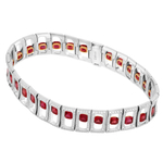 Браслет с Рубинами и Бриллиантами, Br0226-0/2