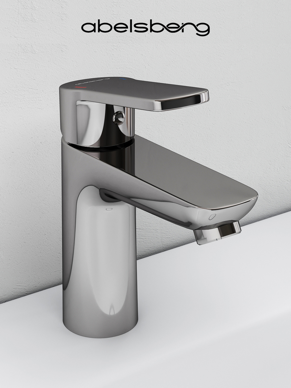 Смеситель для раковины Abelsberg Lineara UNF23508CH, глянцевый хром