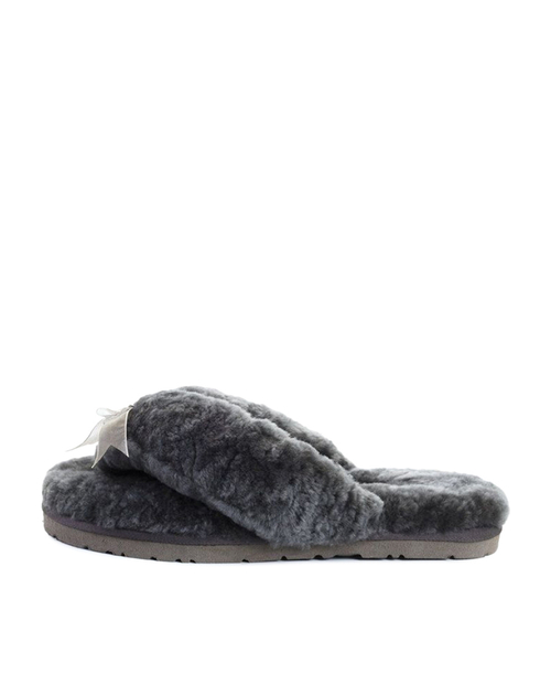 FLUFF FLIP FLOP II-grey