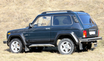 Рейлинги для а/м LADA 4х4 (3 дв.) (1977-), LADA Niva Legend (2020-) черный 0212-БП-02
