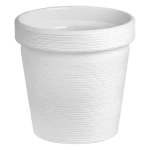 Кашпо для цветов пластиковое 3,57л d-19см «Терра» Белый