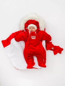 Конверт на выписку новорождённому зимний