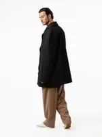 Пальто Dryg двубортное короткое черное