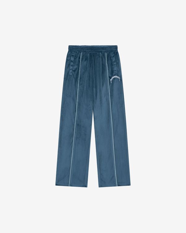 Брюки Велюровые Puff темно-синие - фото 1