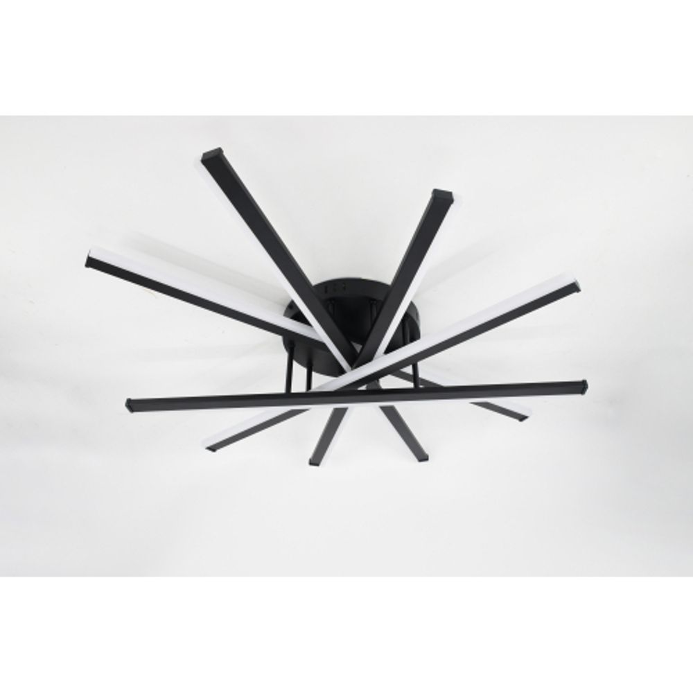 Светильник потолочный светодиодный Rivoli Aurora 6181-201 LED 110 Вт 3000-6000К чёрный с пультом