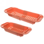 Дуршлаг пластиковый раздвижной «Астория» 34*18,5*5,5см (44*18,5*5,5см)