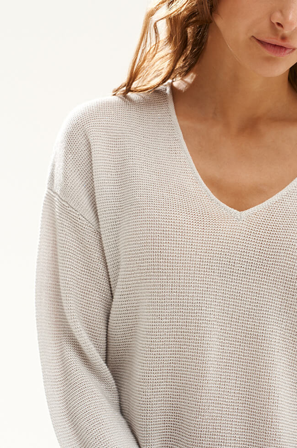 23573 Пуловер женский (серый)