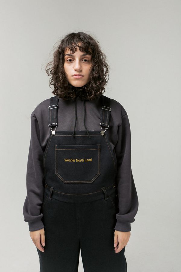 Комбинезон Dark Blue/Brown Джинсовый - фото 3