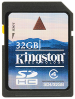 Карта памяти SDHC Kingston 32GB (SD4/32GB)
