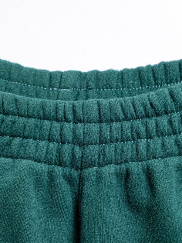 Шорты Logo темно-зеленые - фото 7