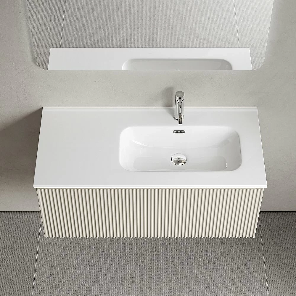 Тумба с раковиной Sancos Snob R 1.0 SNR1.0100LCE/SNR1.0100RCE Beige Soft