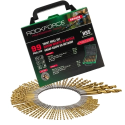 Сверла по металлу, набор 99пр. (для работы с мягкими металлами) RockFORCE RF-924U98