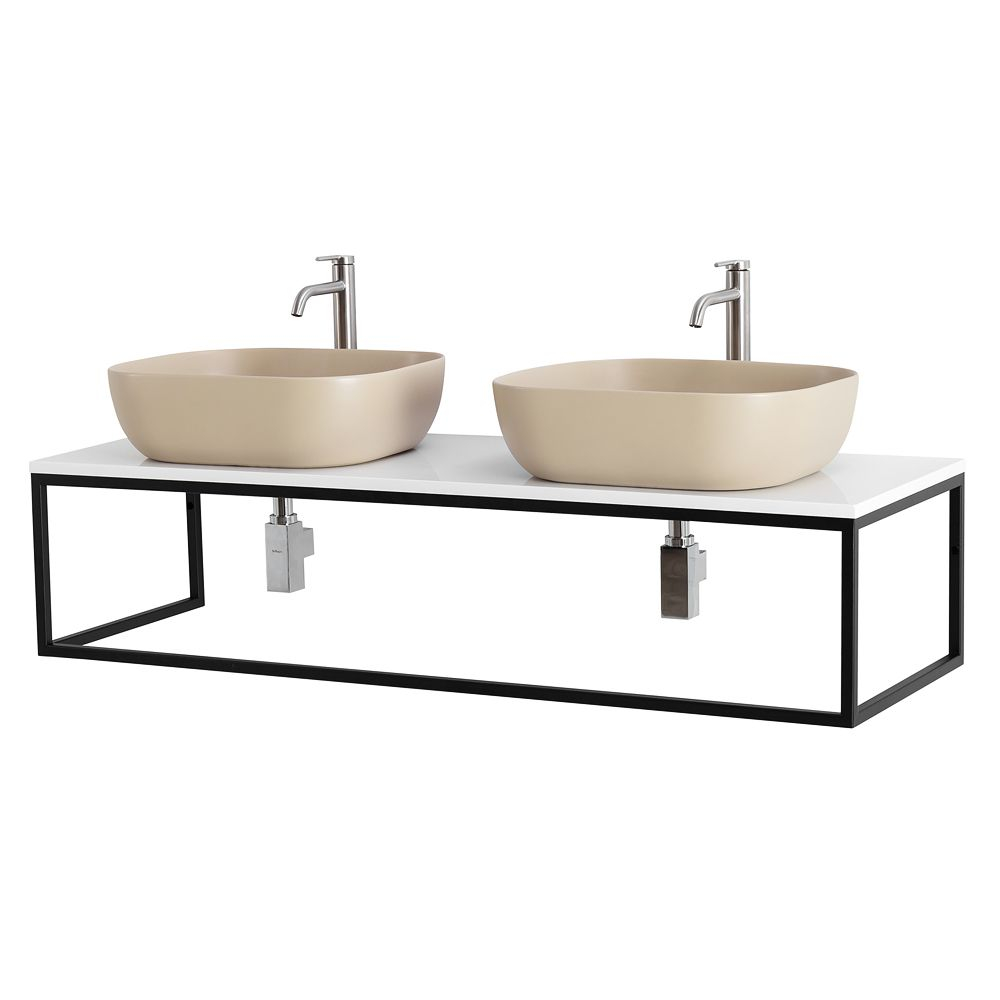 Сварное металлическое консольное крепление столешницы EK-140-ST