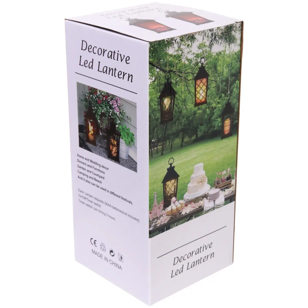 Сувенир с подсветкой «Огонь» 13*13*29 см (работает от 3*ААА), Черный