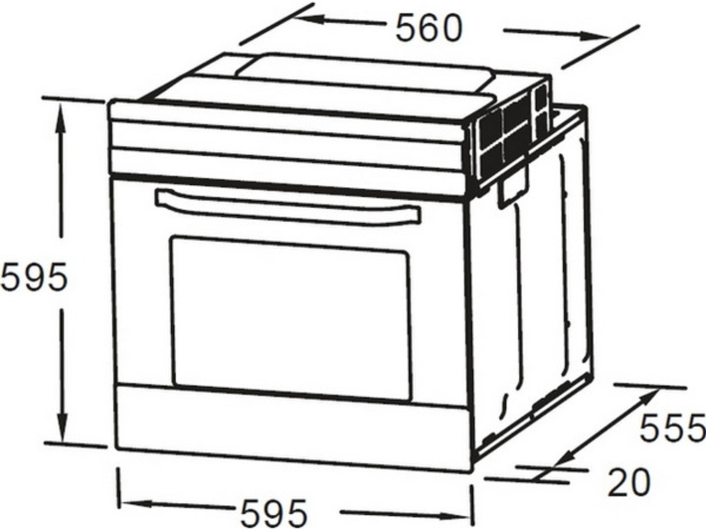 Духовой шкаф Midea MO608007YGB
