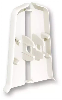 Торцевые (пара) для плинтуса 100мм "Деконика", 033 Кремово-белый