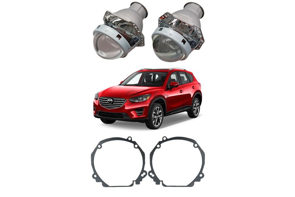 Готовый комплект для замены штатных линз Mazda CX-5 2011-2015 Тип №1