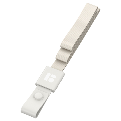 Лента для бейджей "ID 200", 45см, силиконовый клип, светло-серый, Berlingo