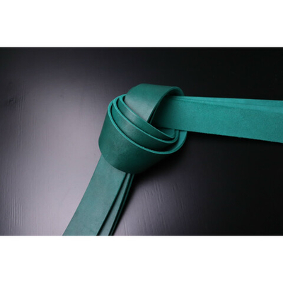 Ременная заготовка изумруд с финишной отделкой