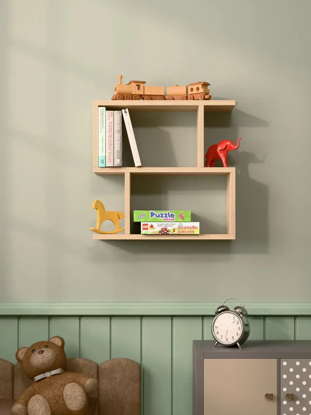 Полка настенная "Софи" для книг, игрушек и цветов