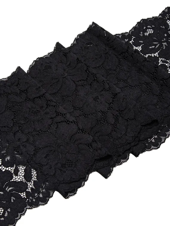 03-133 ОПТ Кружево эластичное 22 см, черный