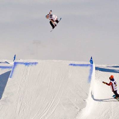 Надувная подушка-склон «SnowSlope» для слоупстайла и фристайла, 16×11×2,5 м