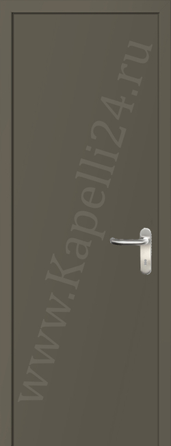 Дверь влагостойкая пластиковая KAPELLI multicolor ДГ RAL 7006 Бежево-серый + коробка