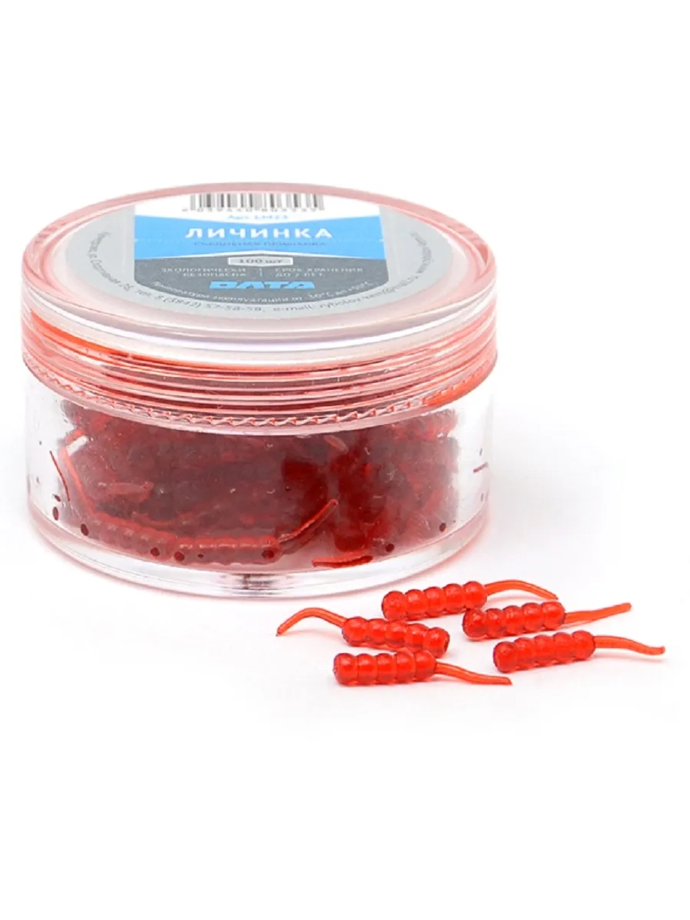 Искусственная съедобная личинка 100шт