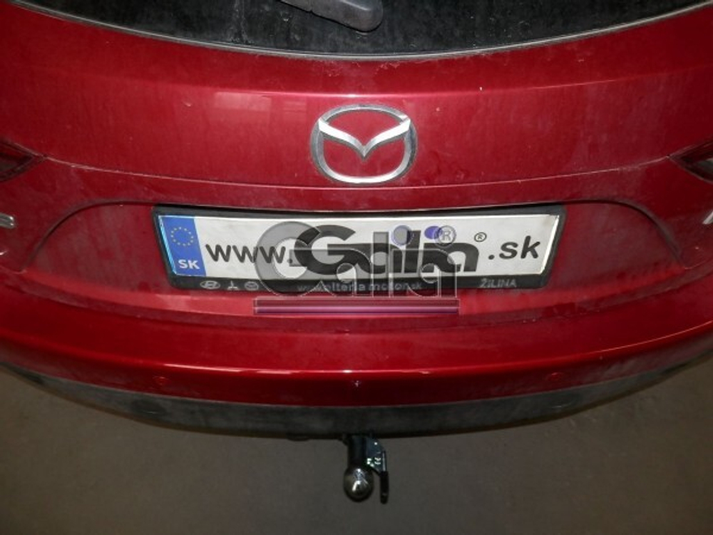 Фаркоп оцинкованный Galia M132A для Mazda 3 хетчбек 2014-(паспорт и сертификат в комплекте)(без электрики)