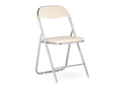 Стул на металлокаркасе Fold 1 складной beige / chrome
