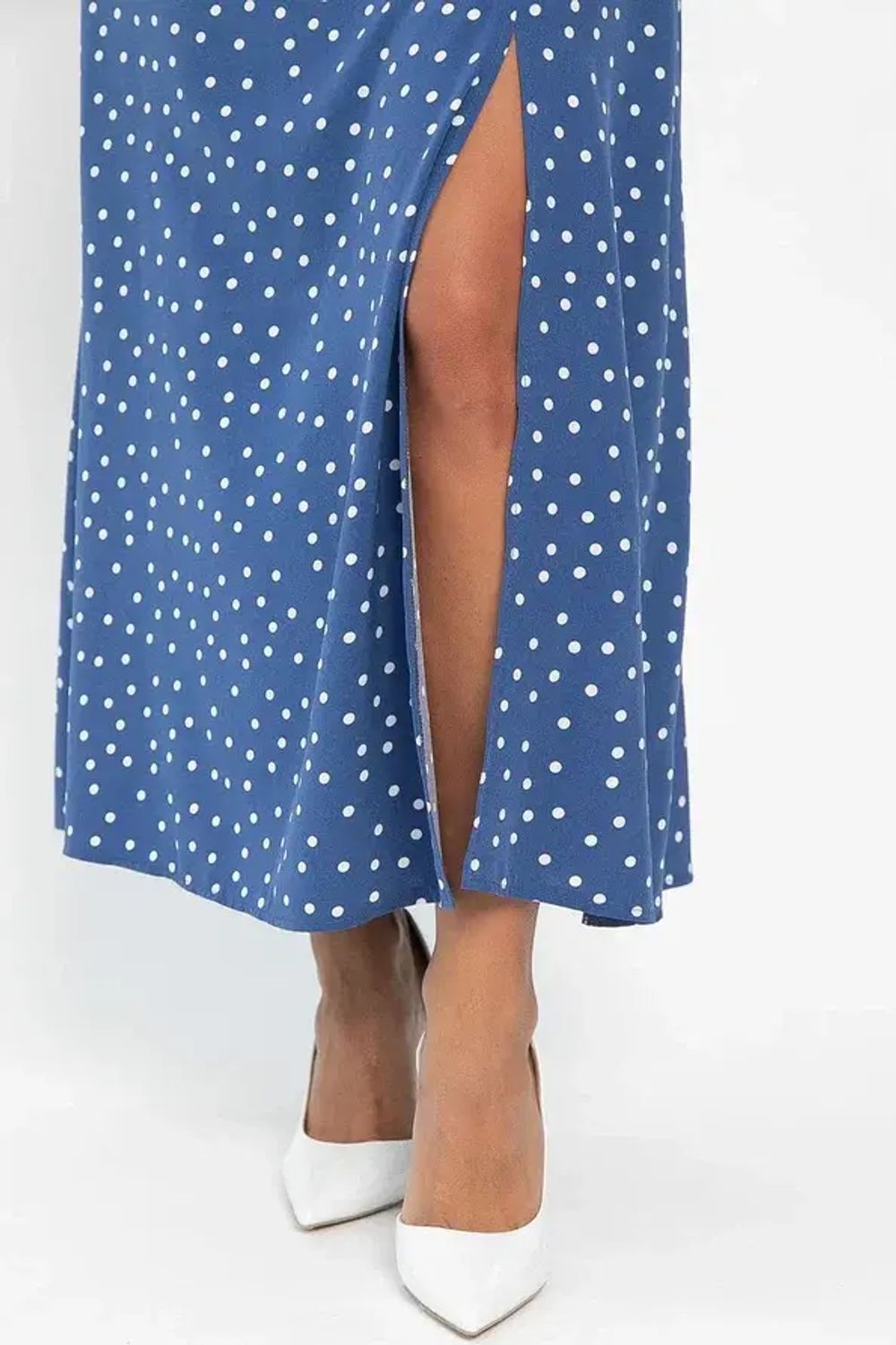 Платье Жара (синее/горох) П13968-16М LT Collection