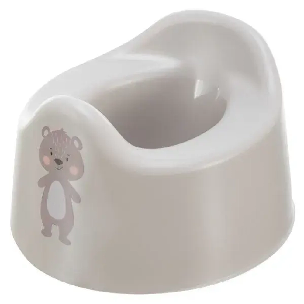 Горшок детский с декором 275х170 мм (светло-бежевый)