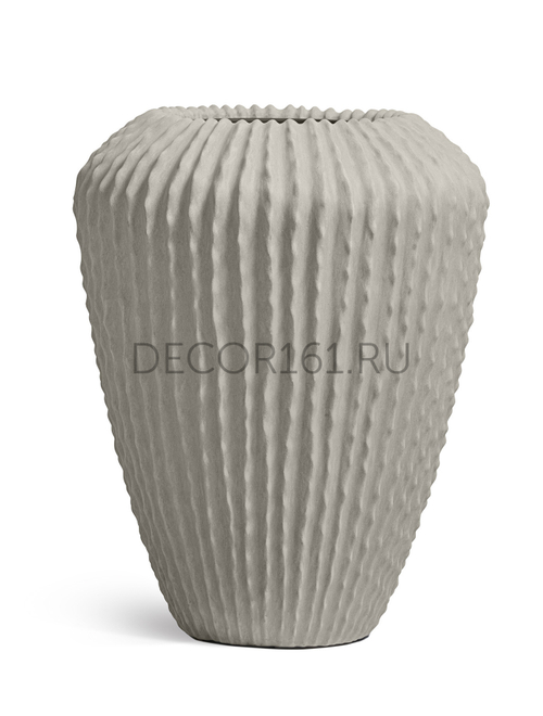 Кашпо TREEZ Effectory Moho Высокий Design-конус Белый песок в-85, д-66 см (больш. тех.горшок) 41.33-18-24-129-BE-85