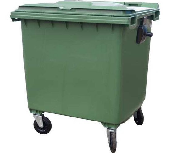 Евроконтейнер на колесах 1100 зеленый