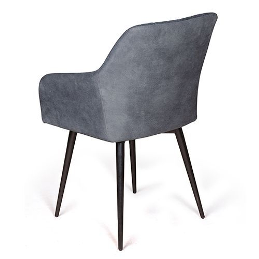 Стул Robert поворотный 360 градусов, замша apache темно серый