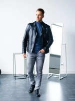 Джемпер Турция тонкий теплый с горлом