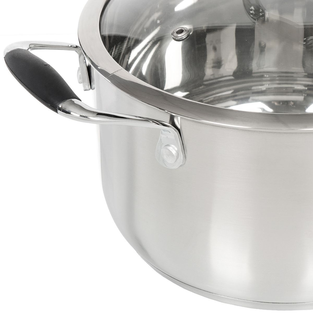 Набор посуды нерж, 4 пр, кастрюли 2,3.9 л, индукц, Daniks, Монако, SD-A88-4