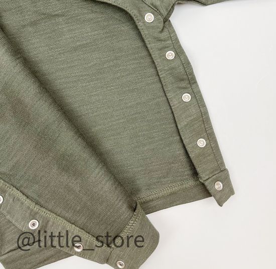 Свитшот "Прятки в листьях" из футера, зеленый хаки