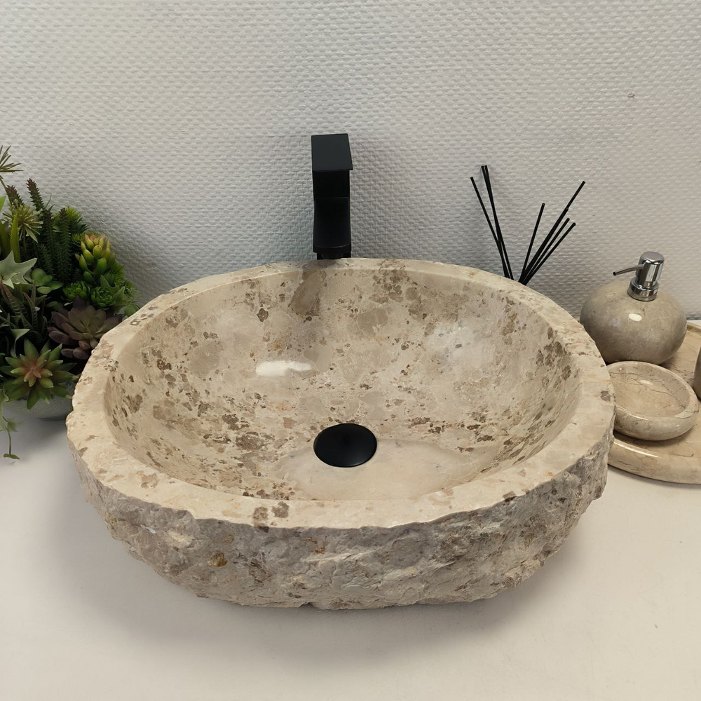 Раковина из мрамора Erozy Cream EM-62667 51*41*15 122
