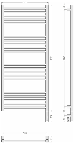 Сунержа Богема 3.1 прямая 1200х500 МЭМ правый