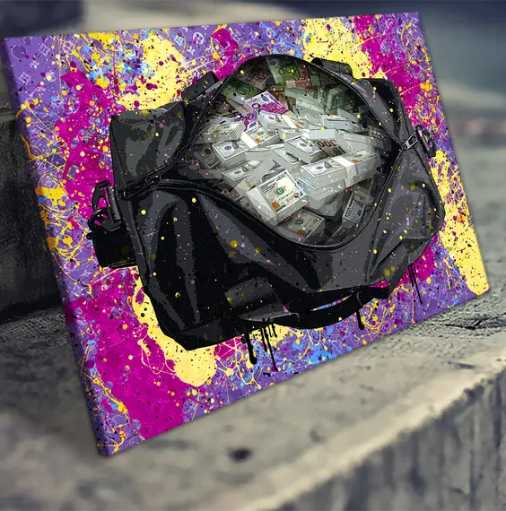 Постер "Денежная сумка"