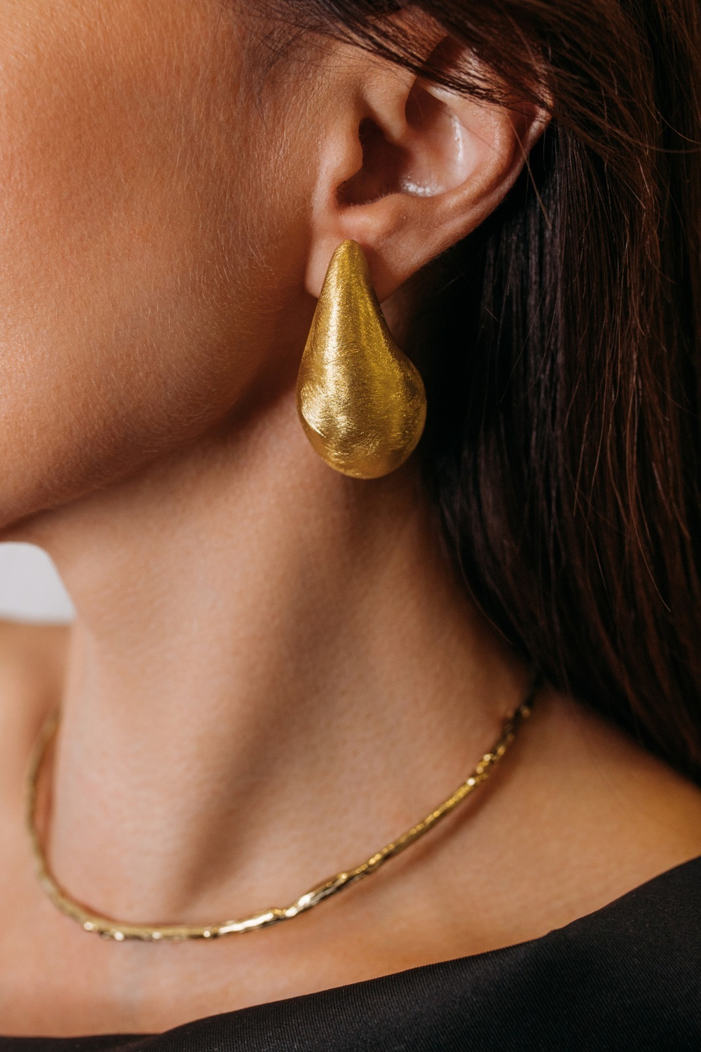 Серьги "Дутые капли"