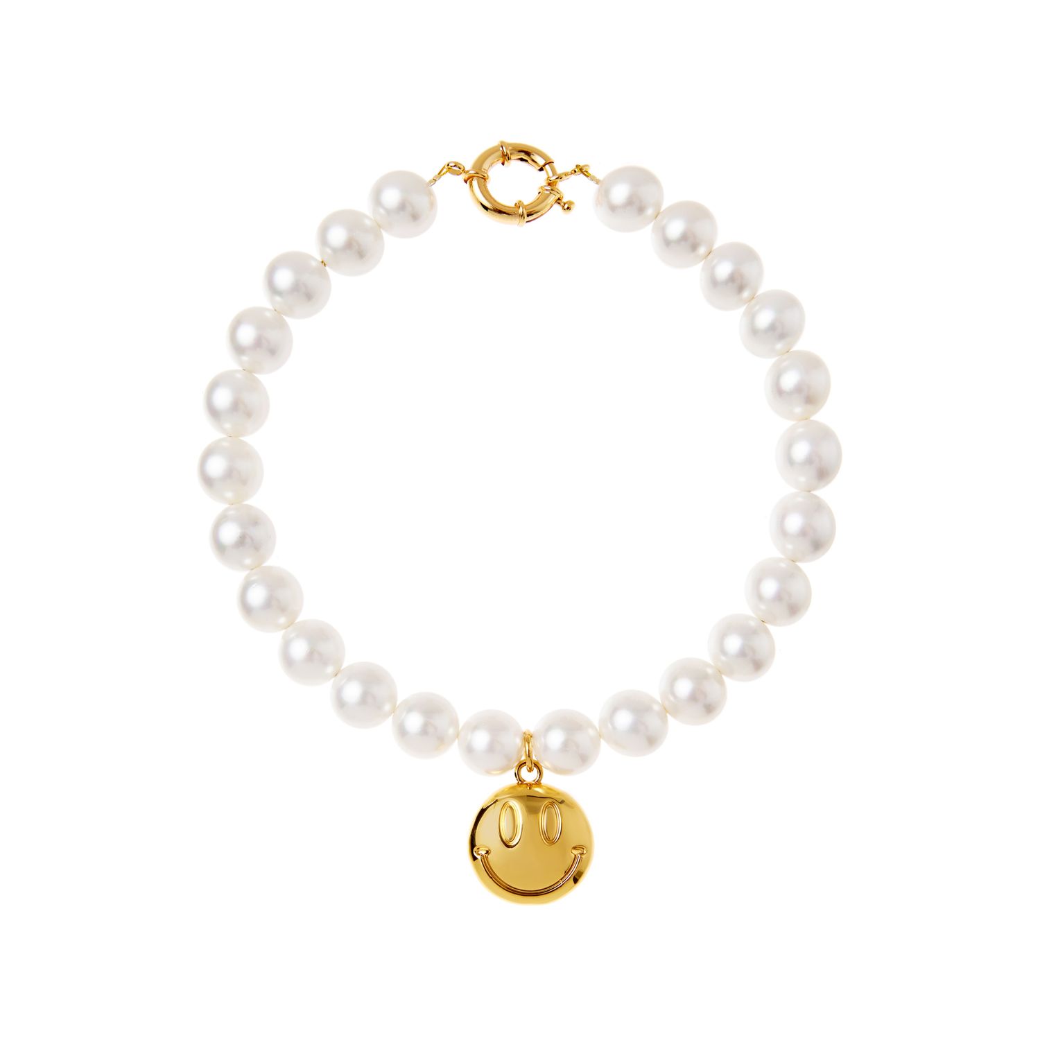 Колье Majorka Pearl Necklace Whith Smiley Charm