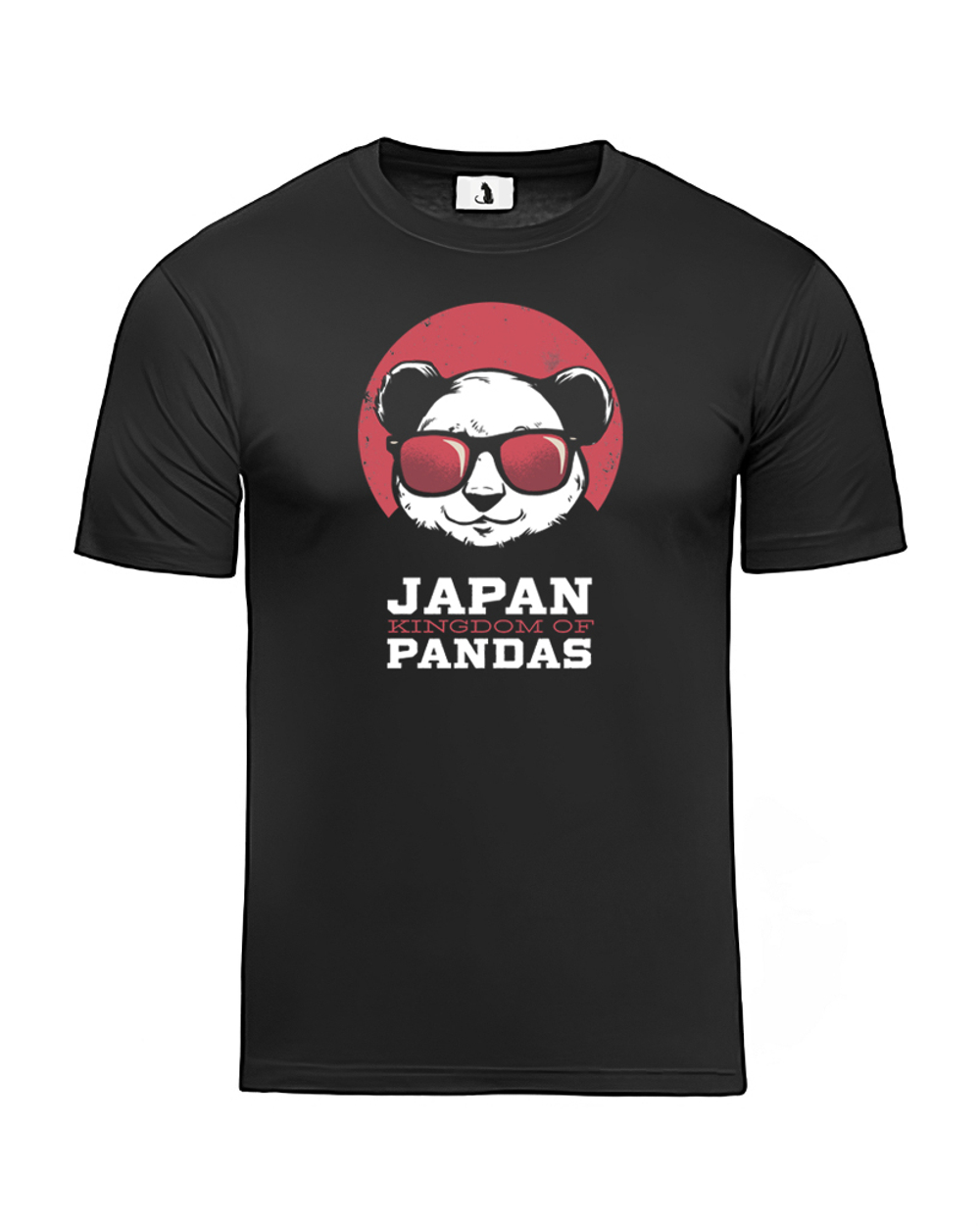 Футболка Япония - королевство панд unisex черная