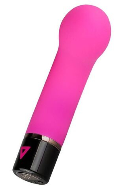 Розовый силиконовый мини-вибратор Lil Gspot - 13 см. (Цвет: розовый)