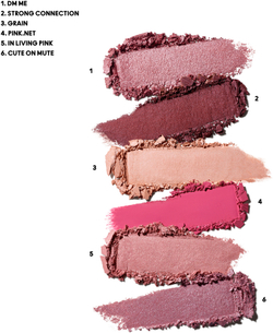MAC Cosmetics Connect In Colour Eye Shadow Palette 6 shades - Палетка теней для век: палетка теней для век оттенок Rose Lens, 6 g
