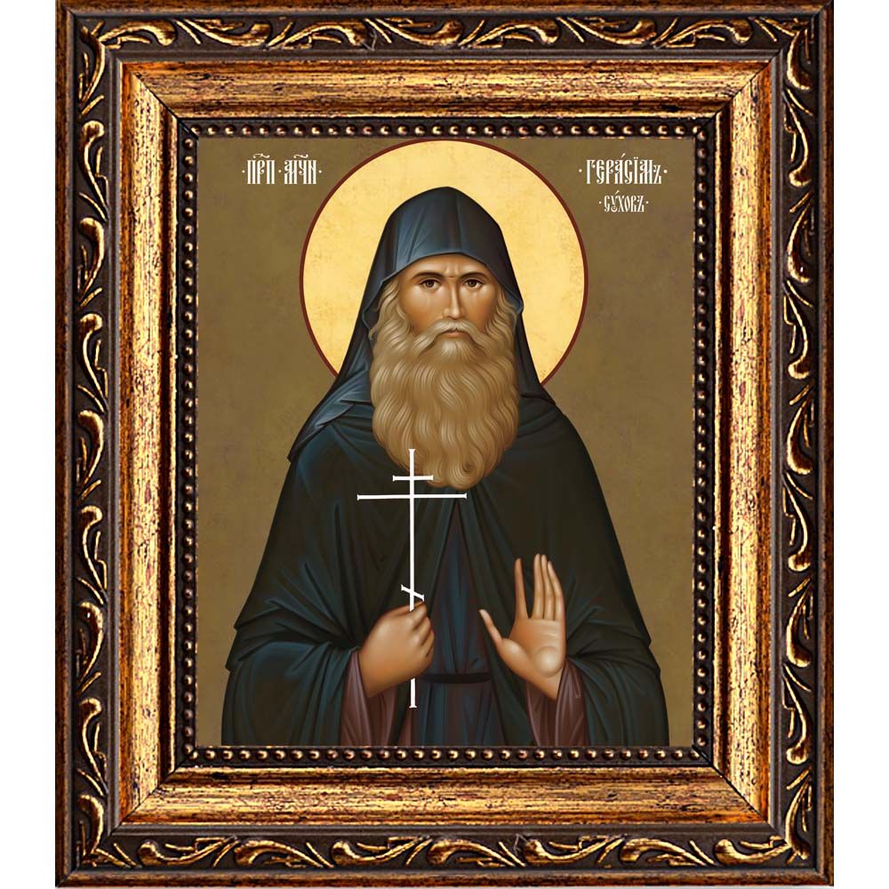 Герасим Сухов преподобномученик. Икона на холсте.