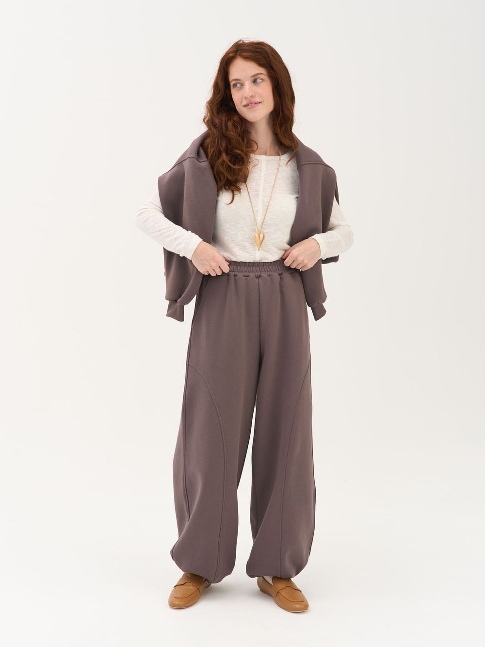 Брюки "Темный шоколад" женские утепленные