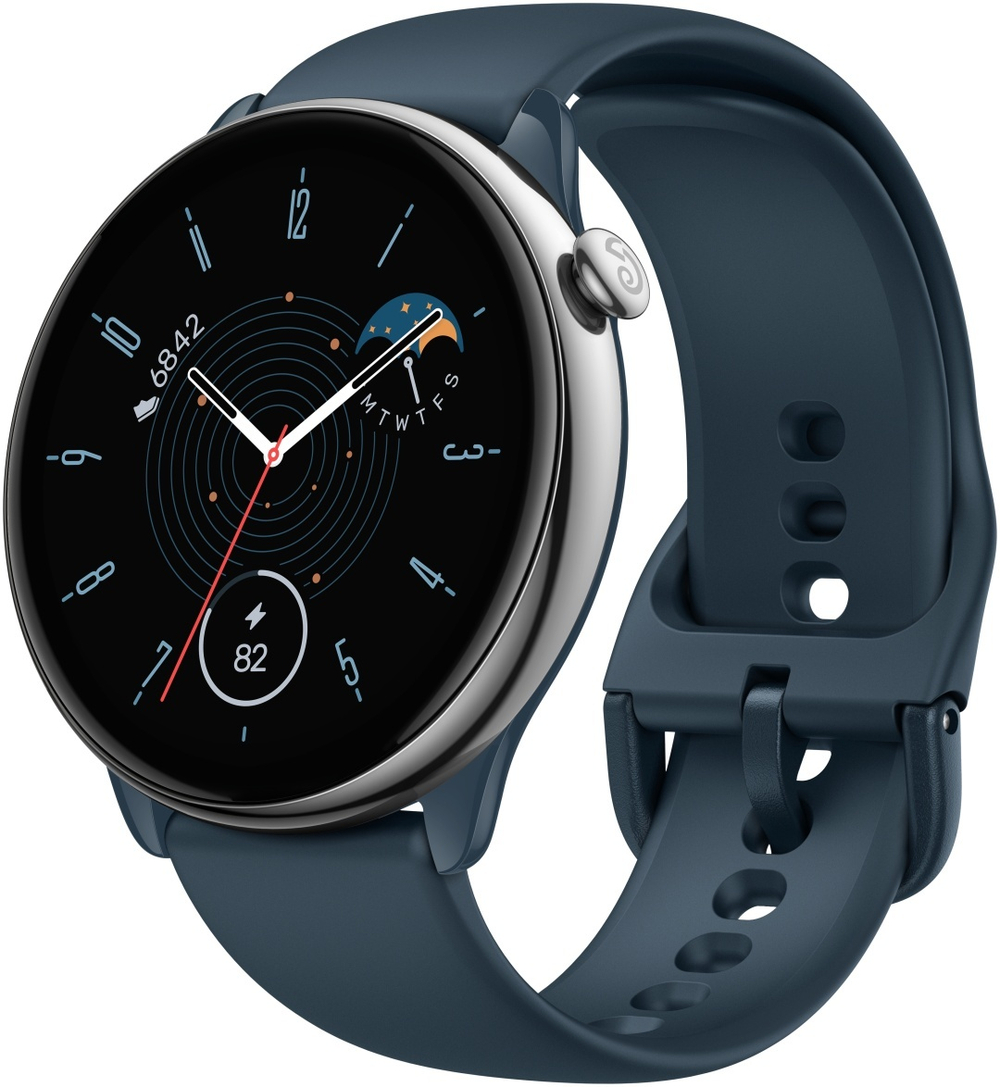 Смарт-часы Amazfit GTR Mini 43 мм серебристый-синий-синий